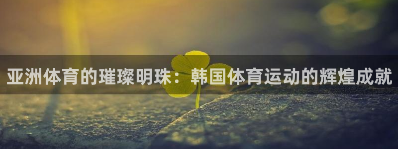 yy易游官网下载招商电话是多少号码:亚洲体育的璀璨明珠:韩国